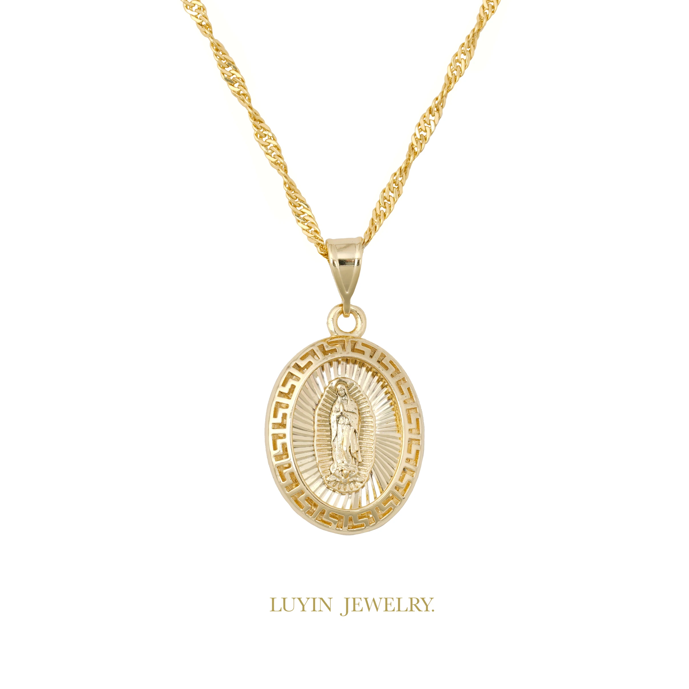 

YSY The elegant and retro Virgin Mary pendant necklace is suitable for daily wear, prayer, and as a gift for religious festivals
