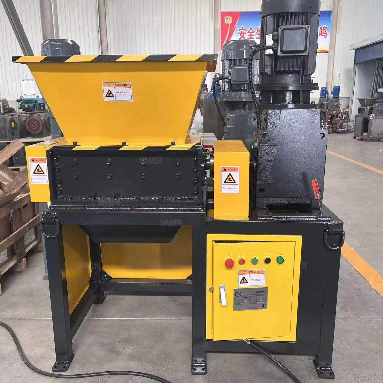 V-EB500 Mini Metal Shredder Industrial Aluminum Can and Scrap Metal Crushing Recycling Equipment