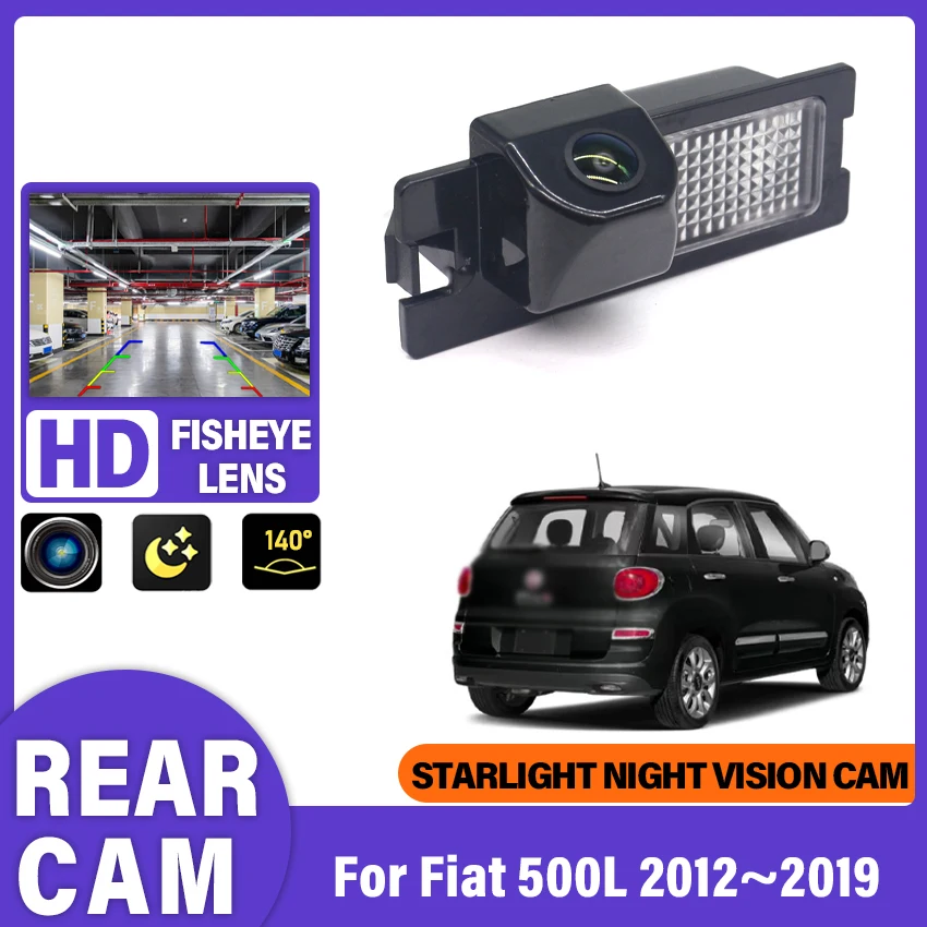 For Fiat 500L 2012 2013 2014 2015 2016 2017 2018 2019CCD HD Fisheye Lens Rear View Camera Car Reverse Parking Monitor Accessory