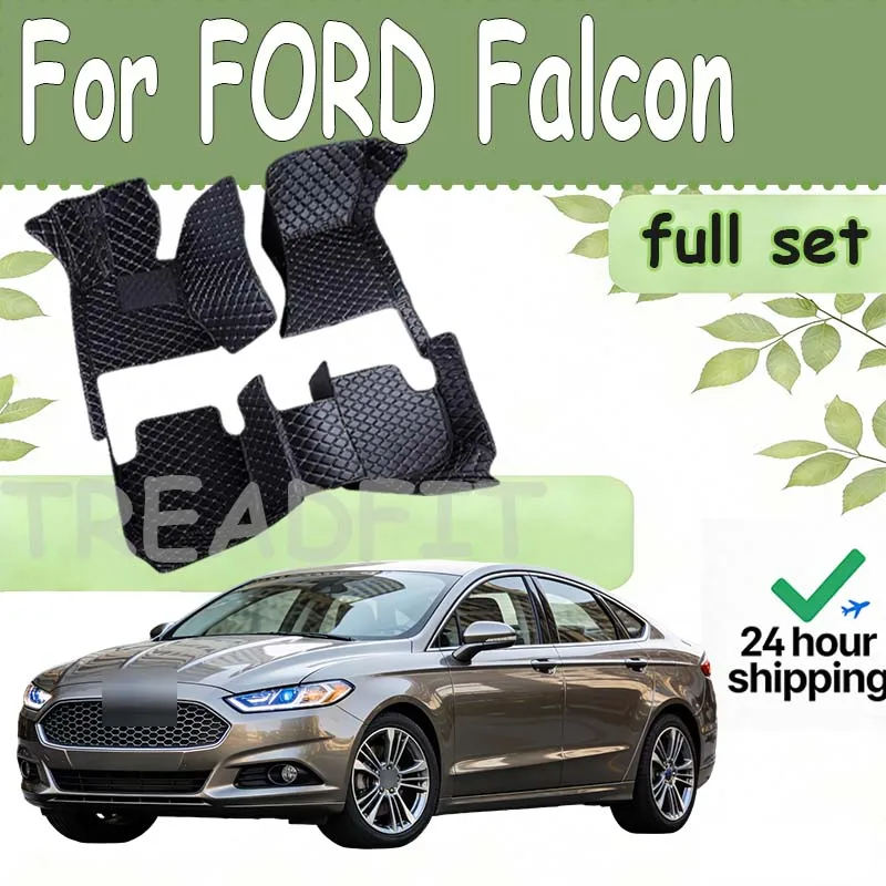 

Leather Car Floor Mats For FORD Falcon XR6 FG G6E 2008-2017 kit set Carpets Rugs Foot Pads Accessories