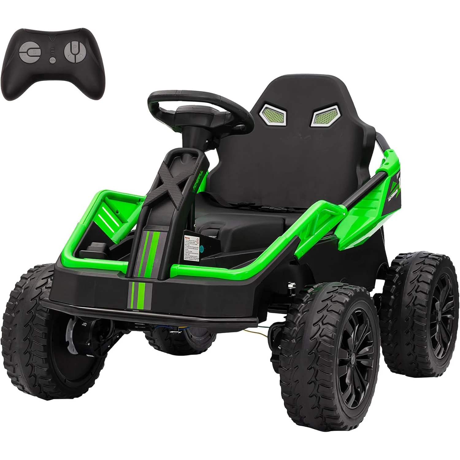 24V Ride-on Toys for Big Kids Electric Four Wheele Car with Parent Remote,Bluetooth Music, Horn, 4 Shock Absorbers,12v Batteries
