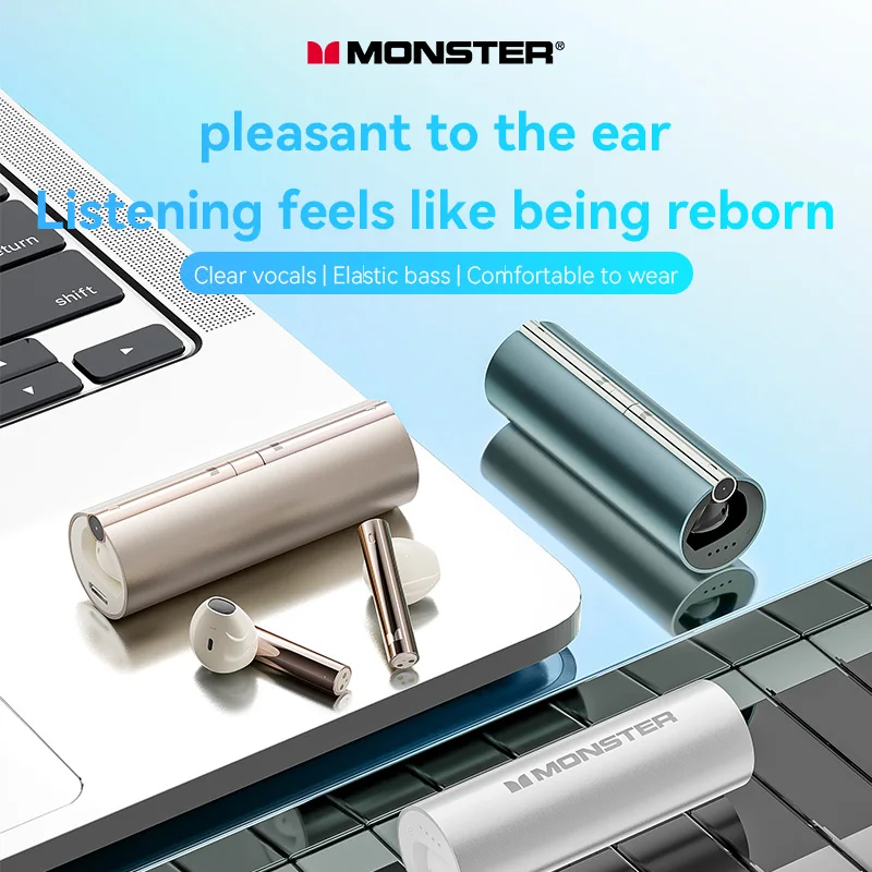 MONSTER GT11 MKII Bluetooth 5,4 auriculares inalámbricos con micrófono auriculares deportivos parlantes auriculares con cancelación de ruido para teléfono