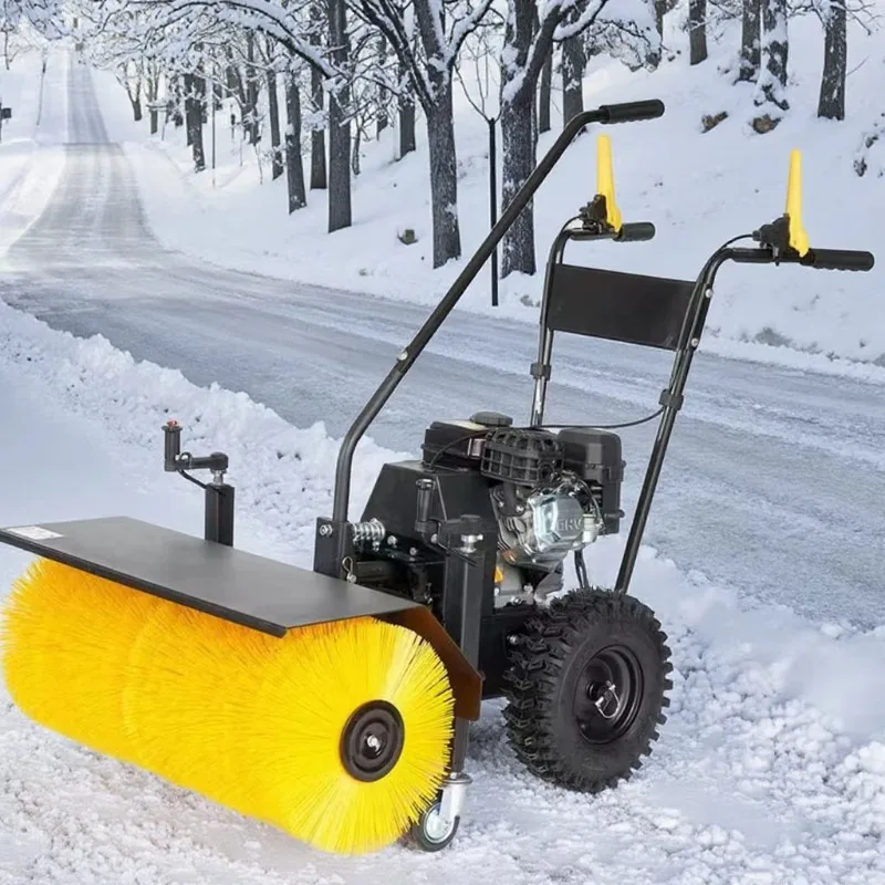 

New Electric Snow Plow Efficient Hand-Pushed Snow Sweeper with Motor Gear Core Components for Farm Courtyard Pavement Cleaning