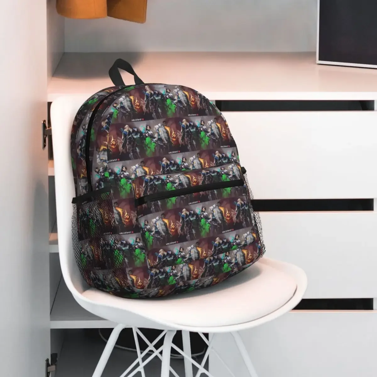 Valorant Shooting Game Computer Student Backpack School Bag Hiking Travel Daypack for Men Women Fashion Bookbag Shoulder Bags