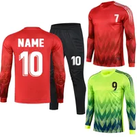 Soccer Goalkeeper Jerseys Uniforms For Kids Men Women Elbow Protector Football Goalie Keeper Jersey Rugby Shirts Sport Kit 2024