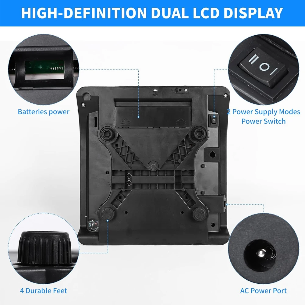 

40kg/1g Commercial Price Scale LCD Digital Display Food Produce Scale Rechargeable Electronic Small Scale for Vegetables