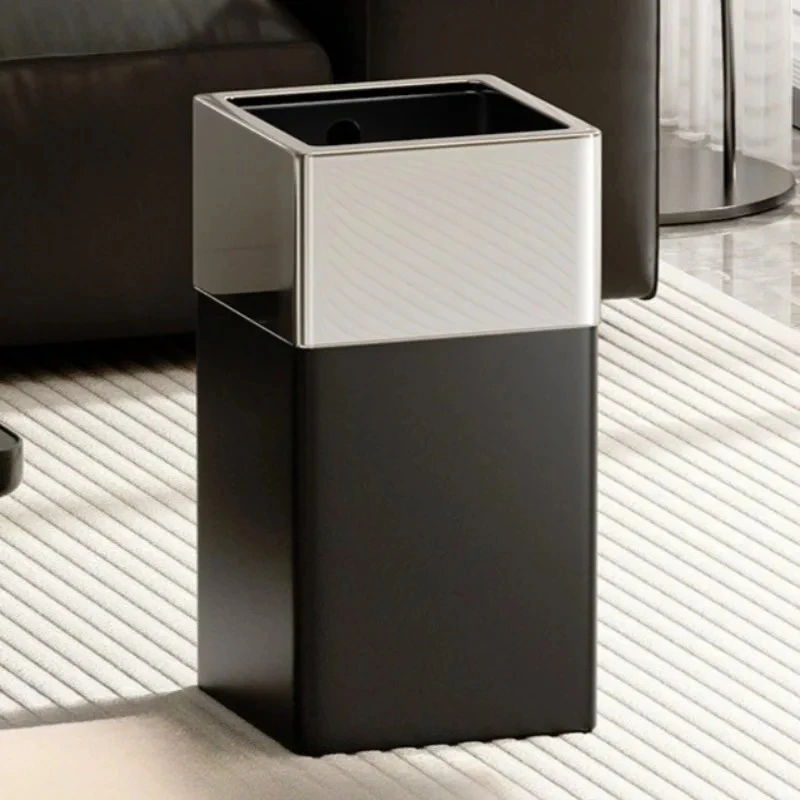 

Kitchen Bathroom Garbage Can Bedroom Living Room Trash Can Household Luxury Litter Bins Large Trash Bin Waste Toilet Cleaning