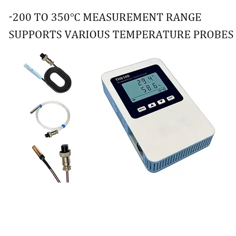 -200 to 350℃ WiFi Temperature and Humidity Data Logger with Power Failure Alarm, H7 Cloud for Lab & Medical