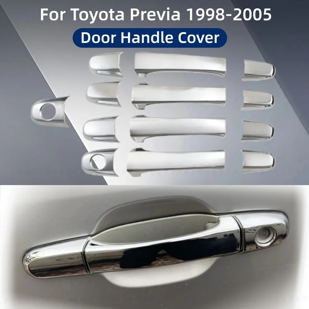 

Car Decoration Accessory Door Handle Bowl Covers Trim Paste Style For Toyota Previa 1998 1999 2000 2001 2002 2003 2004 2005