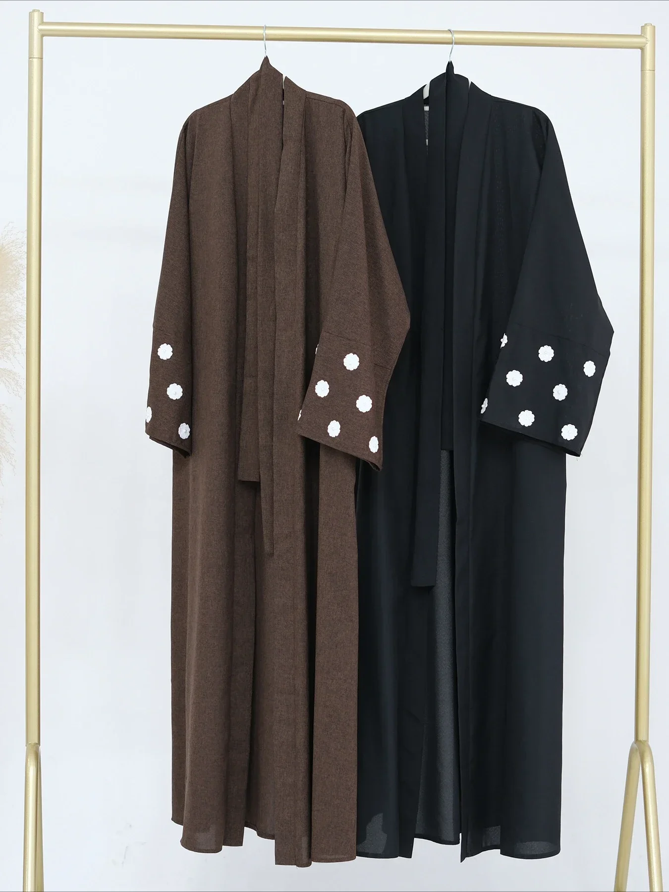 

Ид мусульманское женское платье с вышивкой Vestidos Abaya платья ислам арабский кардиган халат Джалабия Рамадан Марокко Дубай Абая Кафтан