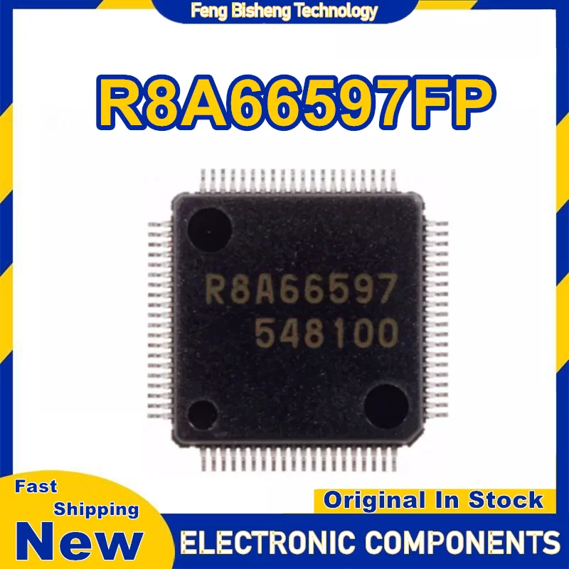 R8A66597FP R8A66597 QFP80 IC chipset Novo em estoque