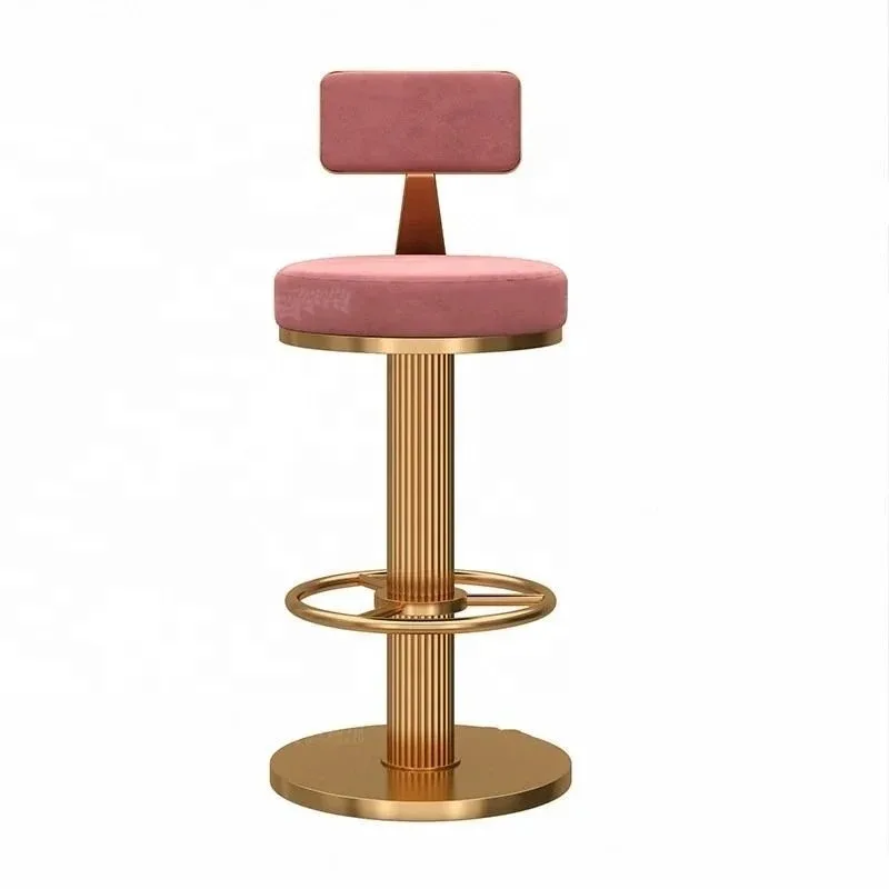 

Роскошный зеркальный золотой барный стул из нержавеющей стали, высокий стул для отеля, свадьбы, вечеринки, белый бархатный барный стул, стулья, барные стулья