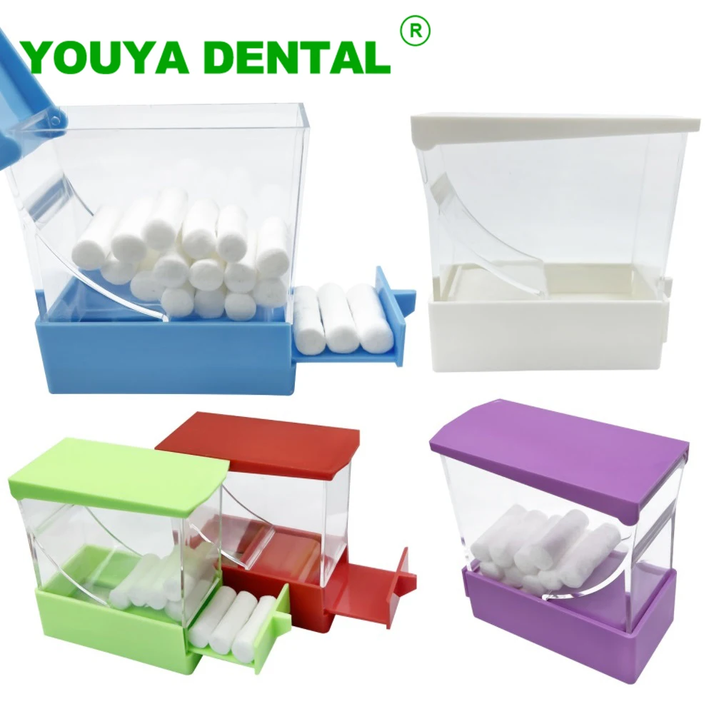 Nowy uchwyt na rolki bawełny dentystycznej typu szufladowego Ortodontyczny pojemnik na rolki bawełny Organizer na produkty stomatologiczne Etui do umieszczania produktów