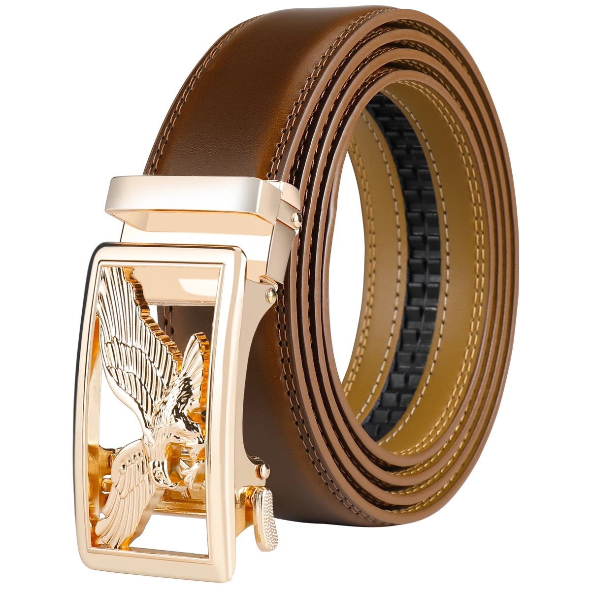 حزام من الجلد الناعم للرجال مع مشبك أوتوماتيكي ، أصلي ، شباب ، متوسطي العمر والشباب ، كوري عصري ، بوسي ، جديد