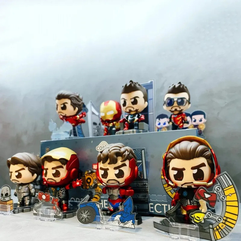 

Hot Toys Tony Stark Armor Series Blind Box Action Figures Mini Model Collectible Doll Toy Set Desktop Ornaments Kid Toy Genuine