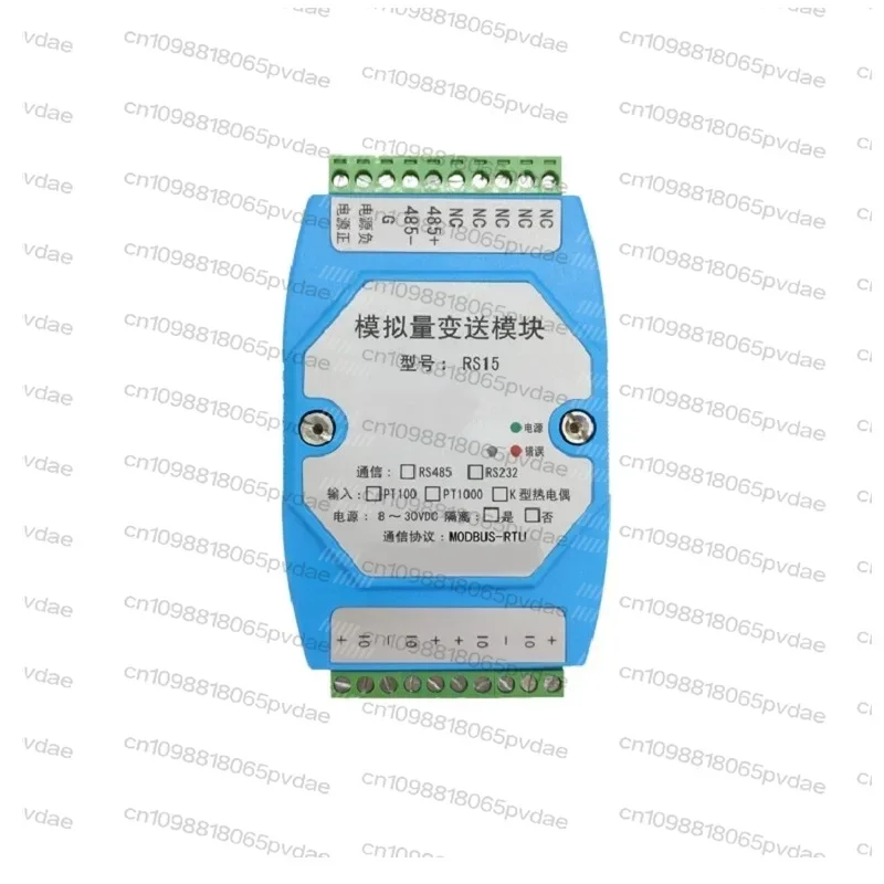 RS15 4-channel pt100 temperature transmitter isolation acquisition module RS485 platinum heat