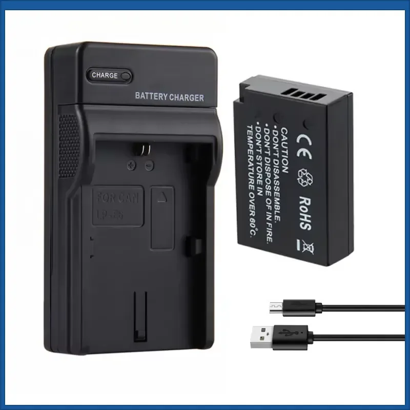 7.4V 1300mAh LP-E17 Camera Battery Charger for Canon Rebel T6i T7i T6s Kiss X8i EOS 77D 750D 760D 200D 800D 8000D LP E17