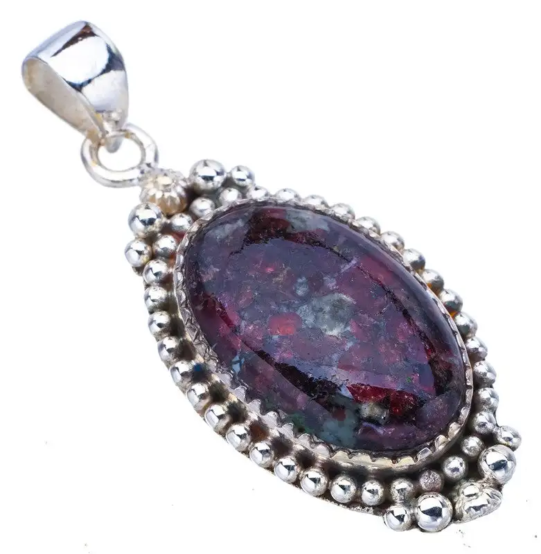 

StarGems Eudialite Handmade 925 Sterling Silver Pendant 1.75" F4788