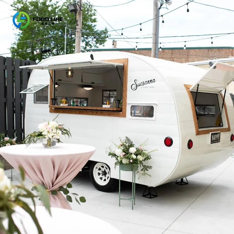 

Customized Vintage Horse Trailer Food Truck 2026 Mobile Coffee Bar Ice Cream Shop Concession Kitchen Trailer Food Cart