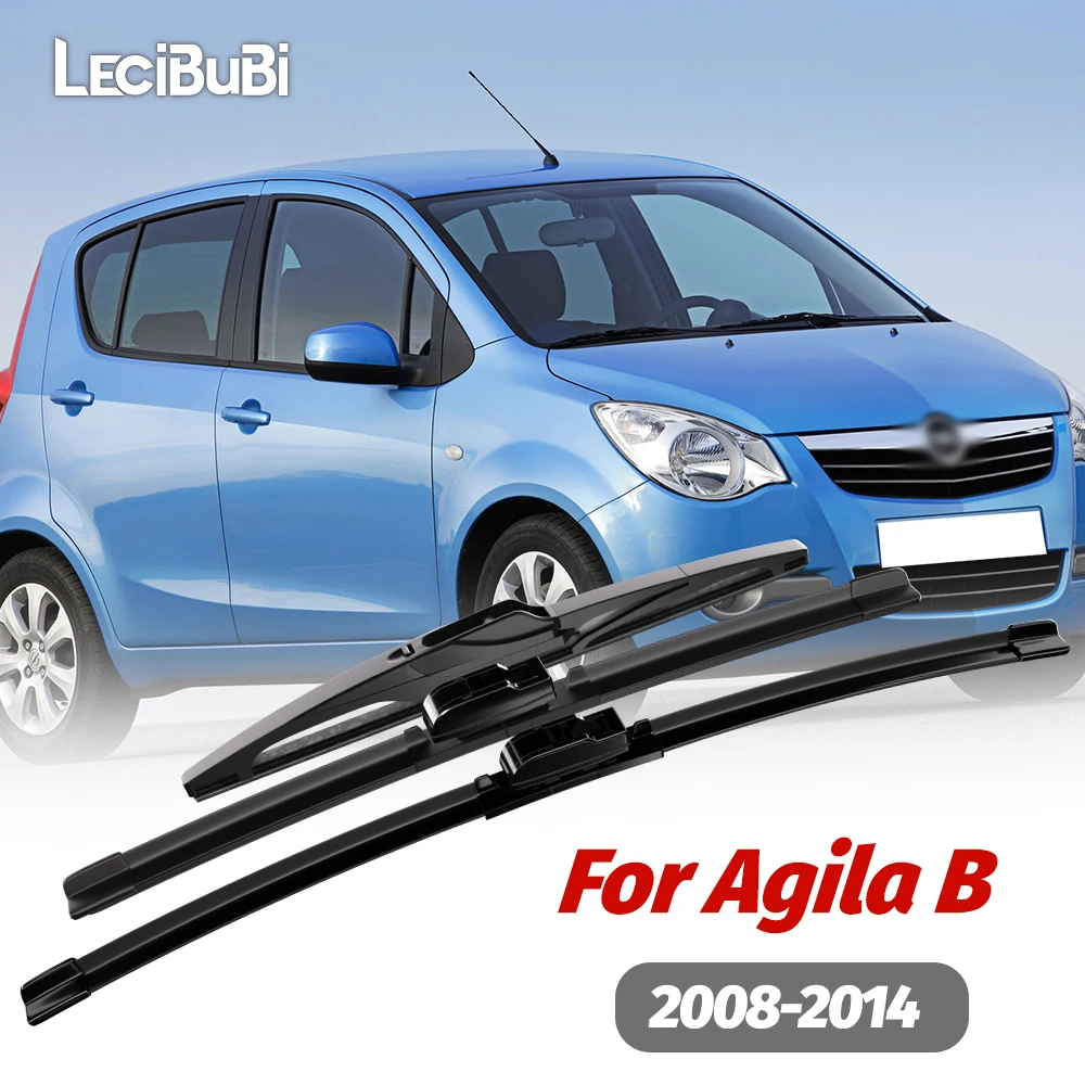 

1set Front & Rear Windshield Wiper Blades Windscreen Wipers For Opel Agila B 2008-2014 2009 2010 2011 2012 2013 Accessories