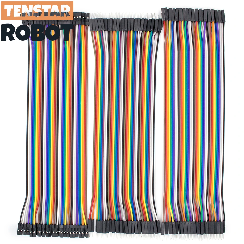 2.54mm Dupont Line 20cm 40Pin Male to Male+Female to Male + Female to Female Jumper Wire Dupont Cable DIY