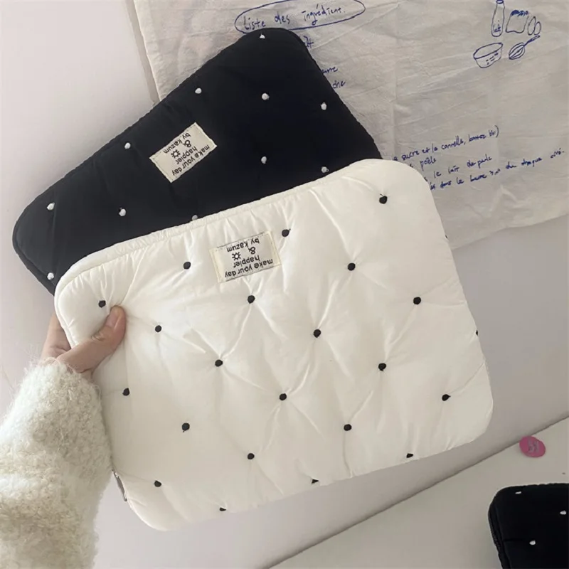 Ins New Down Cotton Jacket Inner liner Tablet Protective Case Laptop Sleev Bag 11/13/13.3/13.6/14/15/15.6/Inch For Macbook Pro16