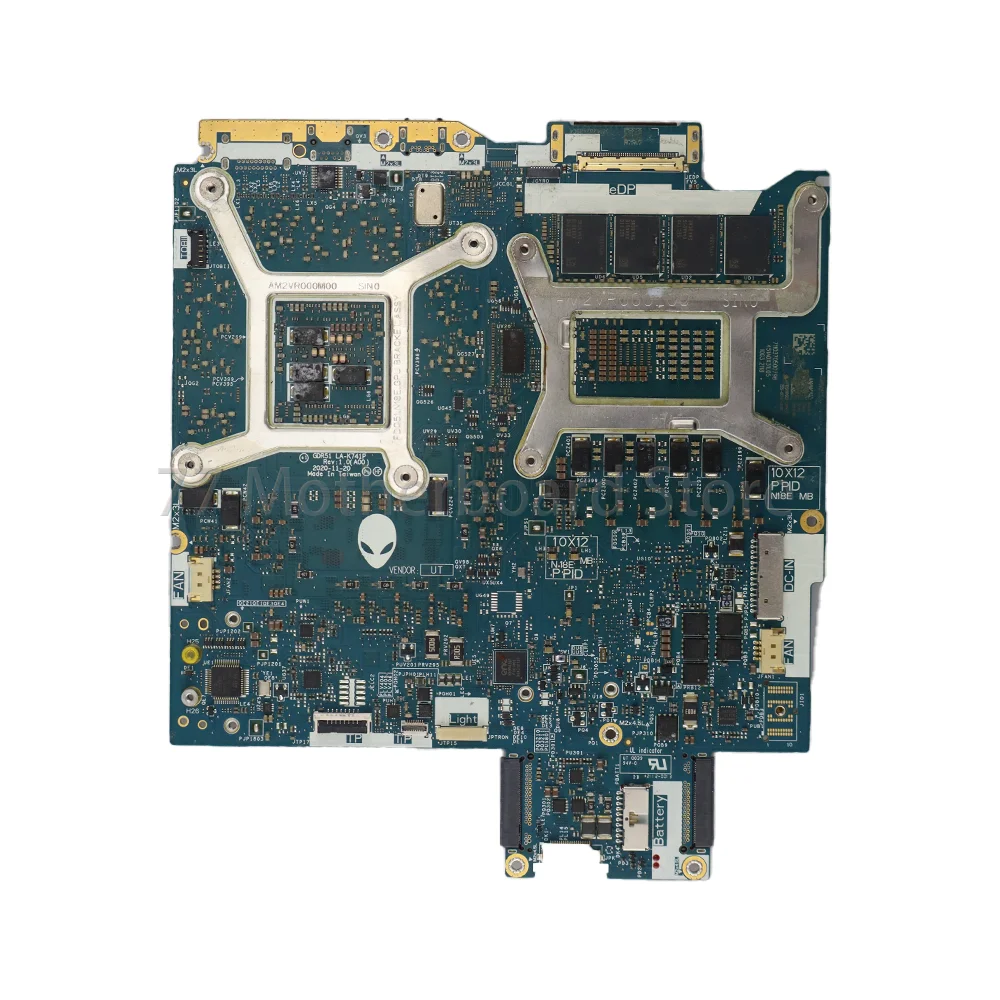 Laptop Motherboard For Dell Alienware M17 R4 M15 R4 GDR51 LA-K741P With CPU I7-10870H I9-10980H GPU RTX RTX3060 RTX3070 RTX3080