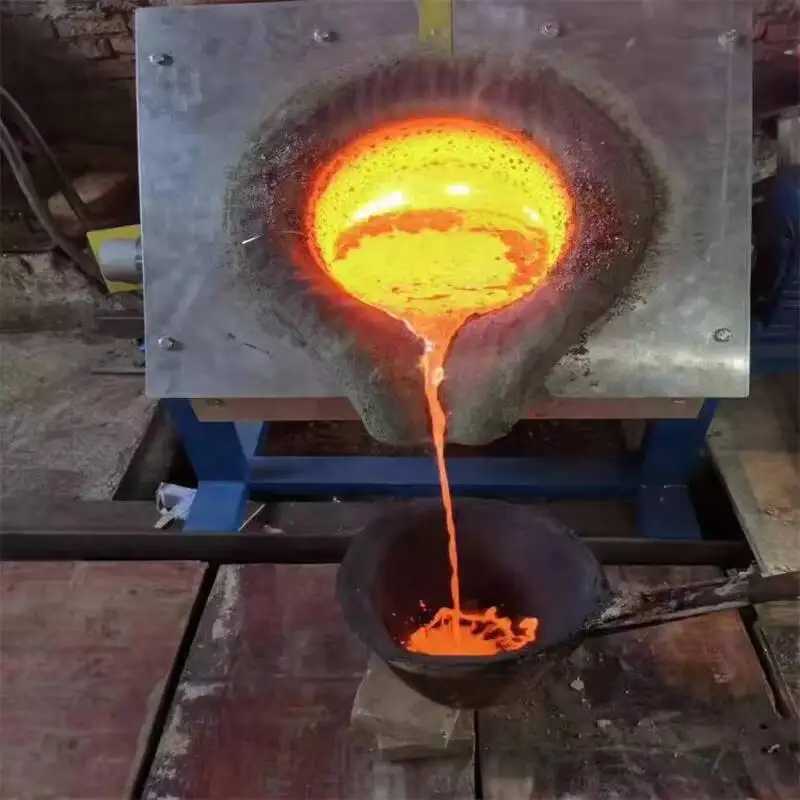 Industrial Medium Frequency Induction Melting Furnace for Gold Silver Copper Brass Steel
