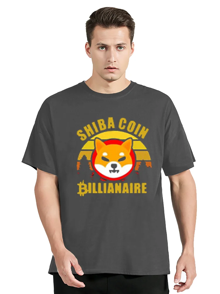 Shiba Inu Coin t-Shirt Hodl $Shib Token Shiba Inu Crypto Vintage Retro TShirt Dog Lover Tee Men Clothing Oversized Graphic Tops