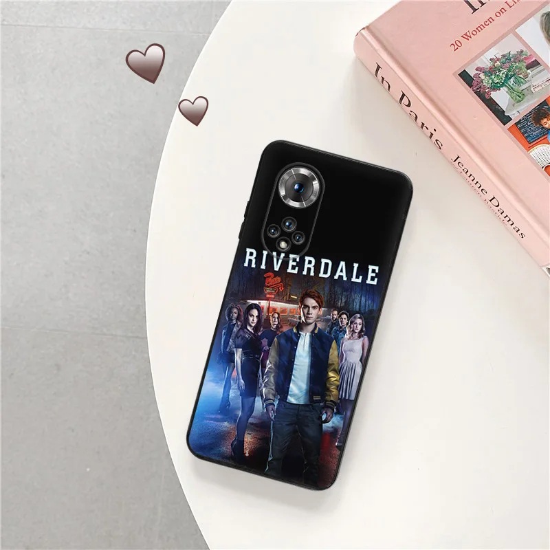 Black Matte Phone Cases for Honor X8b X8 X7 X6 a X9 b 90 70 Magic5 8x Riverdale Serpents Huawei P40 P30 P20 Psmart Soft Cover