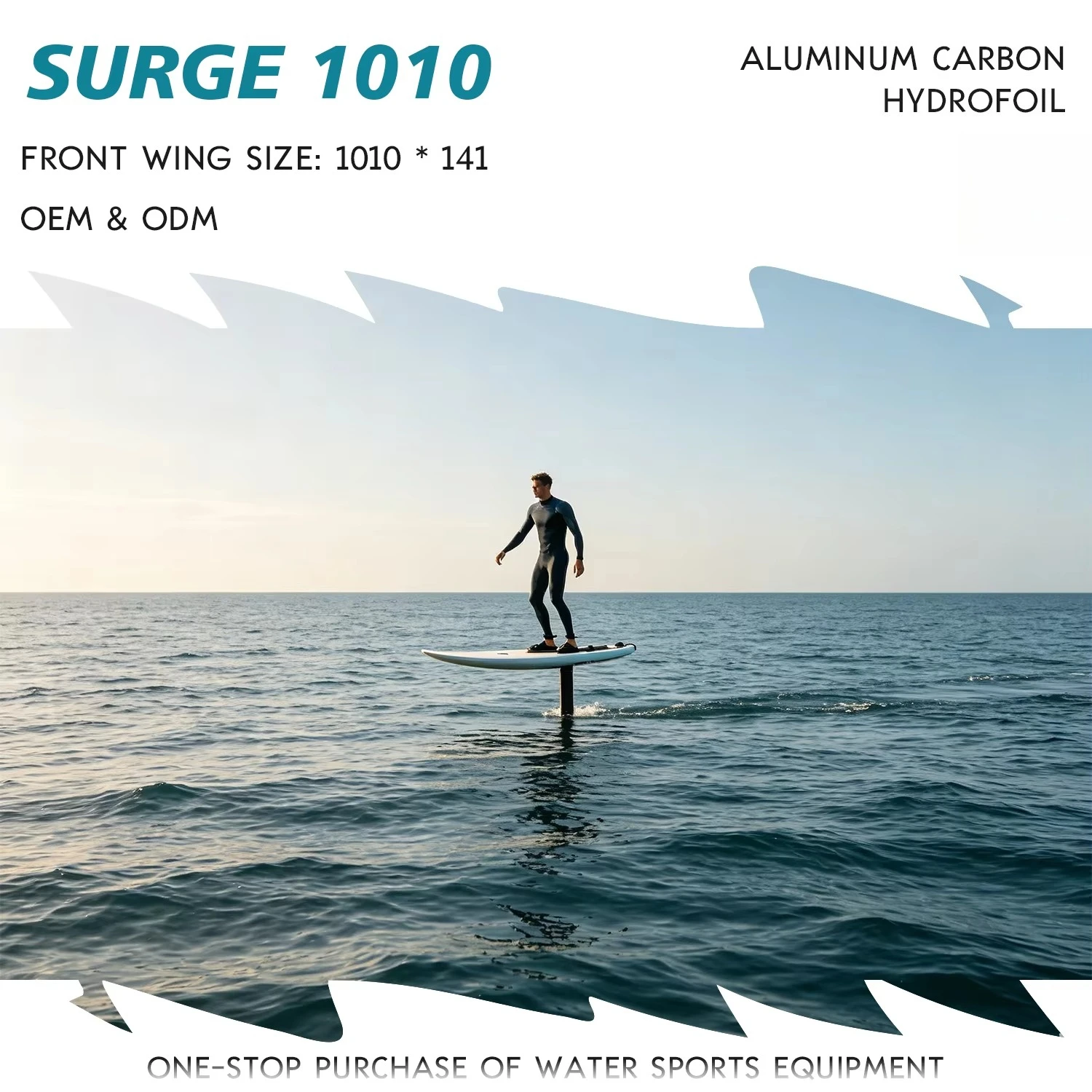 Surf Hydrofoil Wing Carbon Efficient Glide Responsive Control Smooth Carving Pump Performance   1010 Water Gear