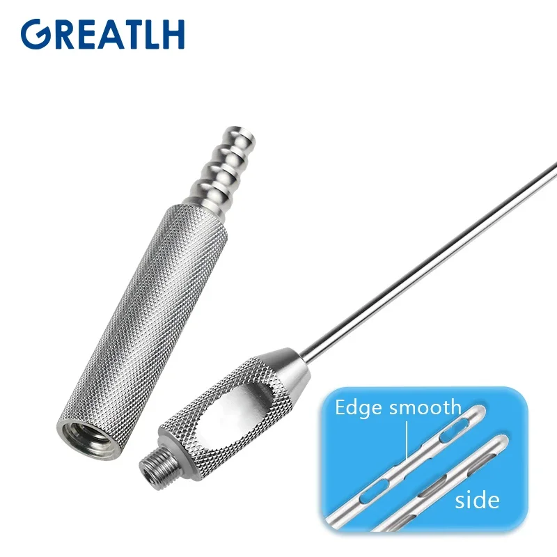 Liposuction Cannula Threaded Handle Six Holes Micro Cannula Liposuction Tool for Beauty Use Liposuction Instrument