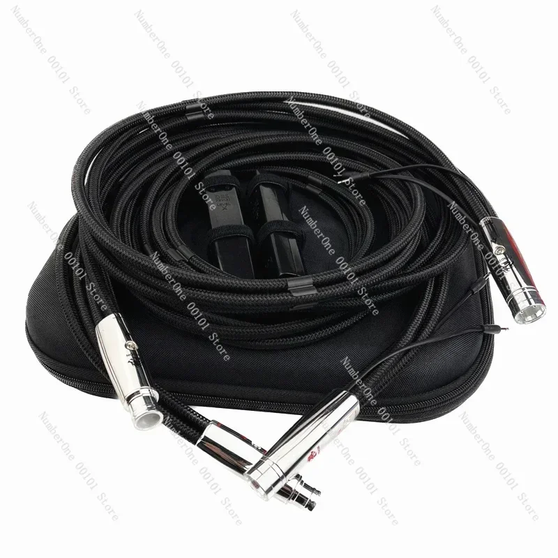 

Pair Dragon XLR Balanced Cable PSS Pure Silver Core HiFi Audio Interconnect Line with Box