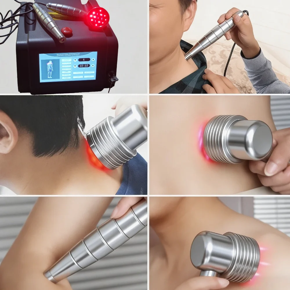 

Двухволновой лазер (808 нм, 650 нм) для холодной лазерной терапии, высокопотентное устройство для облегчения артрита, хронической боли в шее и спине