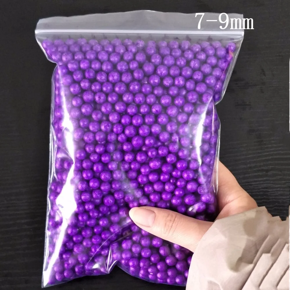 7-9mm Mini Colorful Round Foam Beads Crystal Bottle Decoration Pillow/Sofa Filler Styrofoam Balls Slime view 5