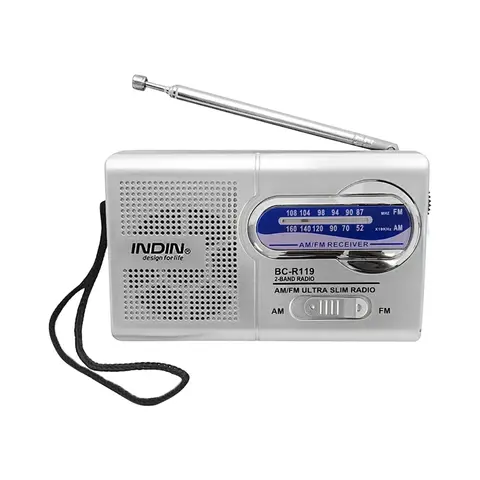 BC-R119 다기능 미니 휴대용 AM FM 라디오, 가정 여행 라디오