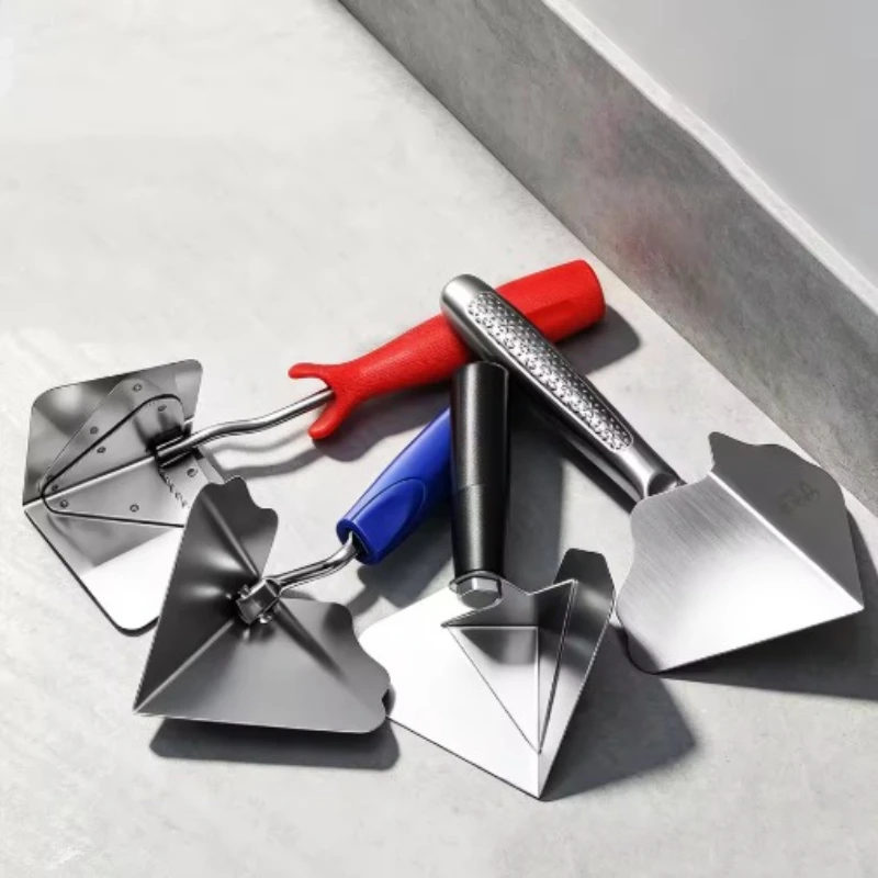 1pcs 2 In1 Stainless Steel Corner Trowel 90 Degree Drywall Plaster Tool For Wall Internal External Angle DIY Construction Tool ﻿