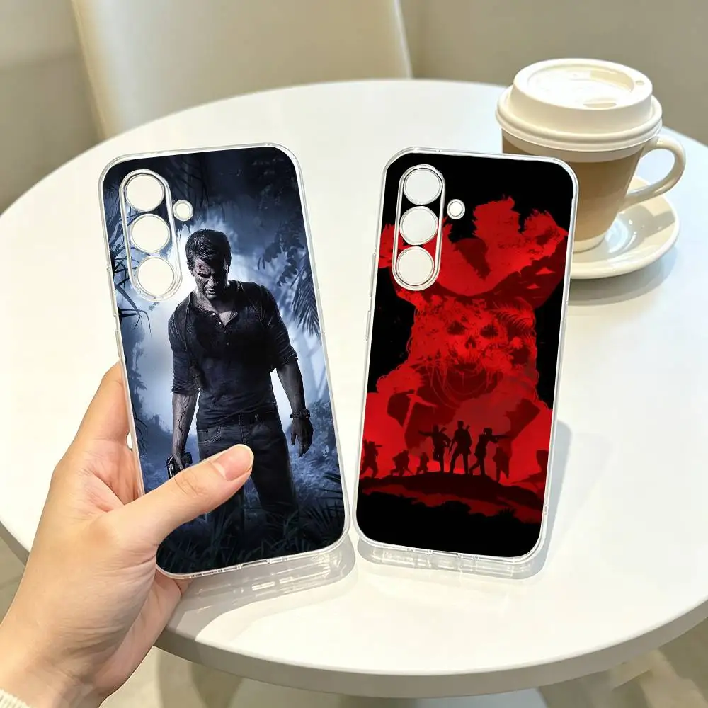 Funda transparente para teléfono Sic Parvis Game Magna Uncharted-d, para Samsung A10,12,20,21S,30,31,40,50,51,52,70,71