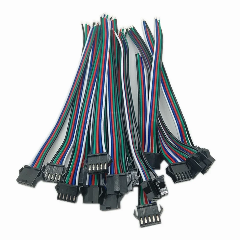 5pair~100pairs 3pin 4pin 5pin 6pin JST LED Connectors Male And Female Connector For 3528 5050 RGB RGBW RGBWW LED Strip Light