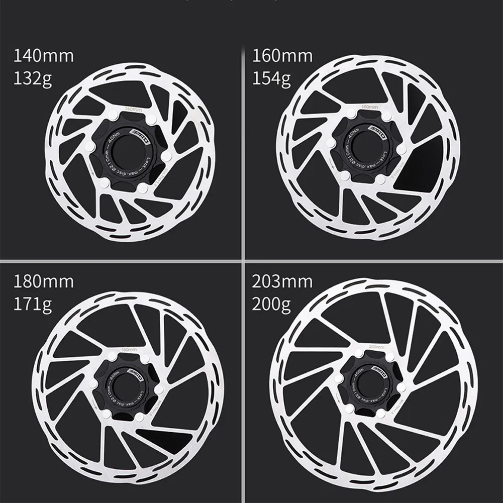 CenterLock Disc Brake 140/160/180/203mm MTB Road Bike MTBHeat Aluminum Alloy Center Lock Disc 140/160/180/203mm