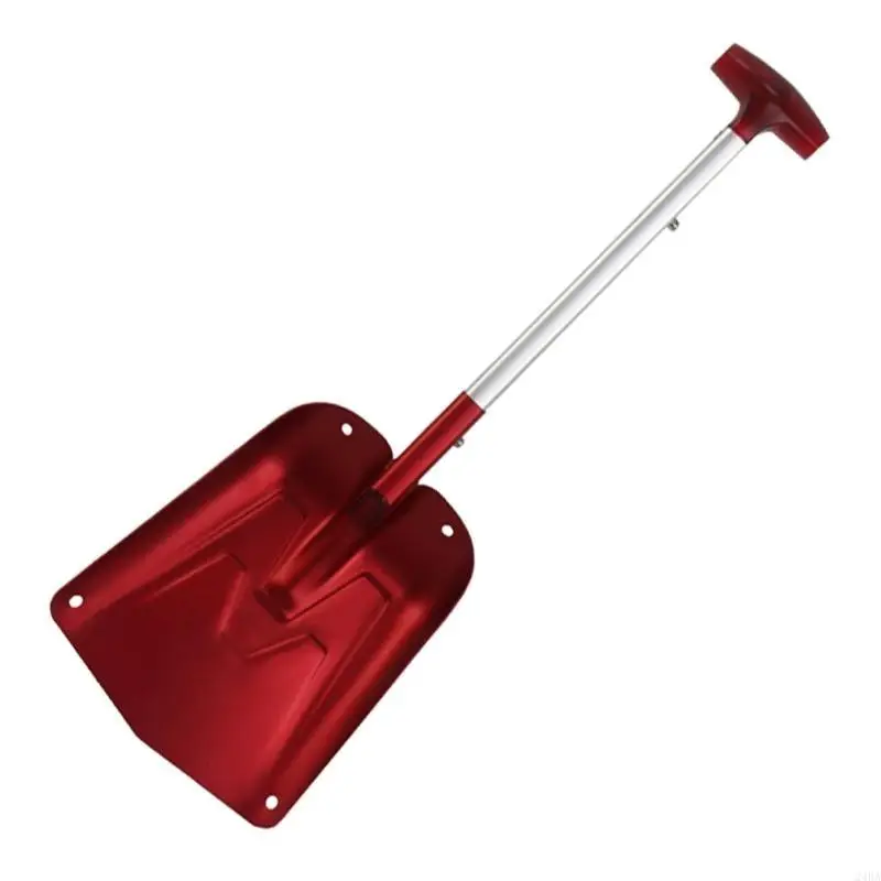 24BA Portable Snow Shovel Household Yard Snow Shovel Aluminum Telescopic Shovel Winter Snow Remover Expansion Size 65x22.5cm