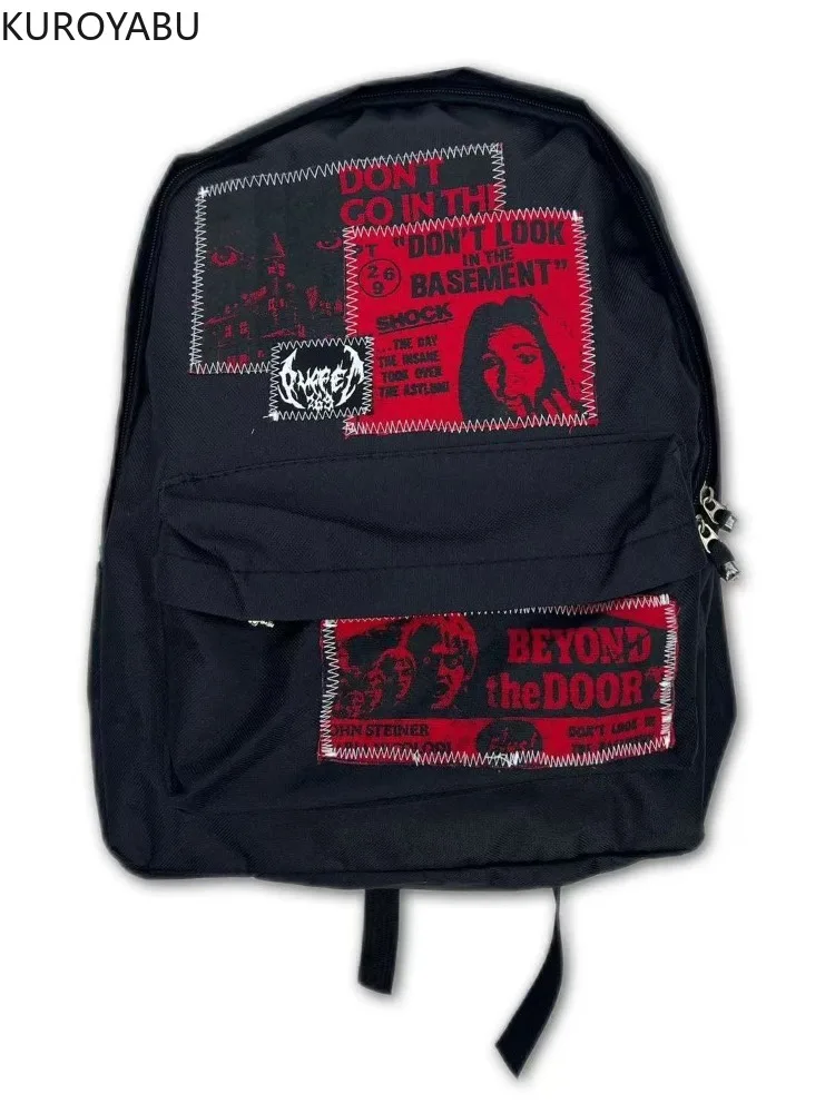 

Punk Y2k Backpack Daypack Large Capacity Streetwear Skull Rivet BookBag School Bag Mochilas Mujer Shoulder Bags for Men Women