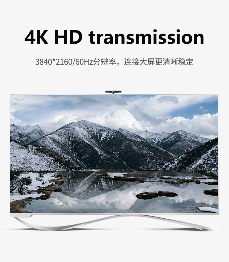 UGREEN 알루미늄 합금 쉘 HDMI 케이블 금도금 인터페이스 코드 이더넷 지원 HDMI 2.0 슬림 케이블 4K HD