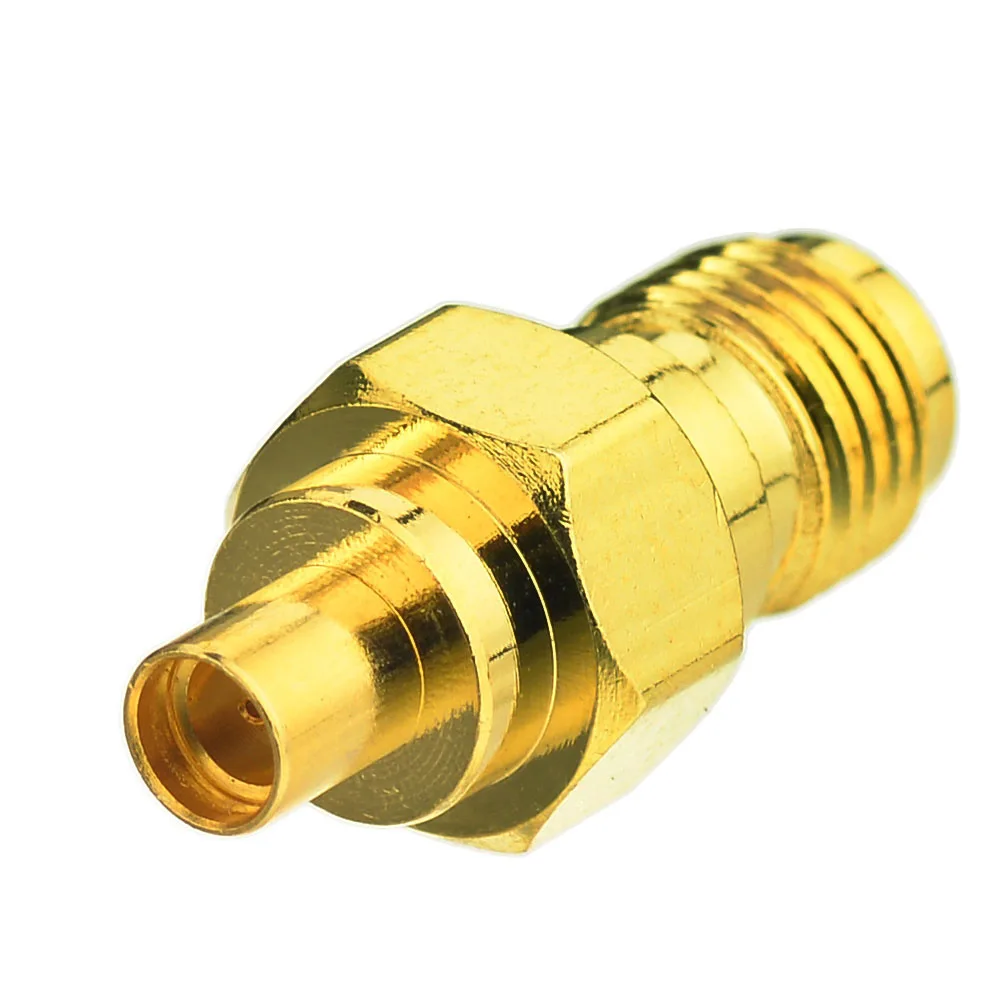 Superbat SMA-MMCX Adapter SMA Jack to MMCX Female Straight Goldplated RF Coaxial Connector