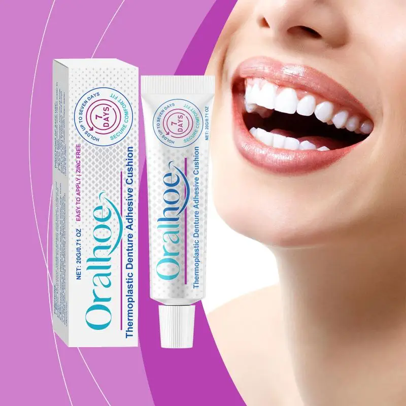 Thermoplastic Denture Adhesive Seamless Fit Comfortable Portable Oral Health Care Denture Solid Glue Tooth Beauty Denture Care