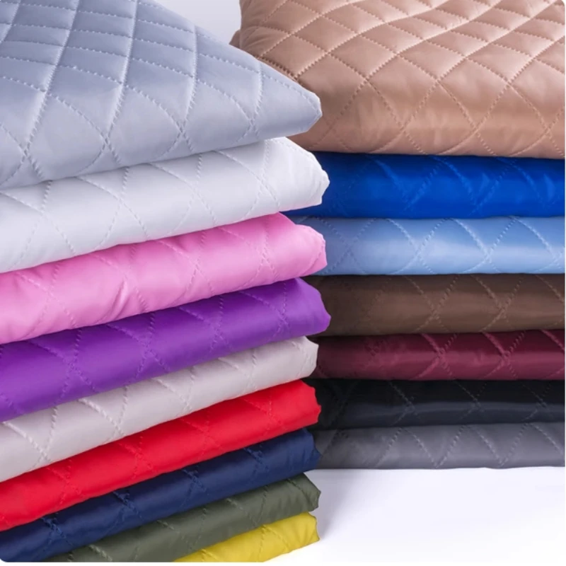 150x50cm Thickened Quilted Fabric for Autumn Winter Clothing Lining Handmade Sewing Composite Fabric