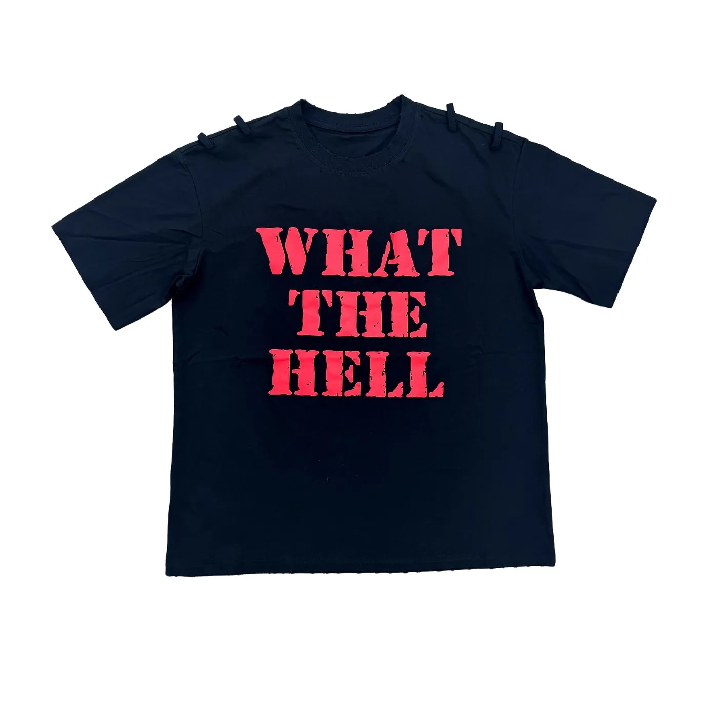 New No Tag Novelty Men Number Nine What The Hell T Shirts T-Shirt Hip Hop Skateboard Street Cotton T-Shirts Tee Top US size E8