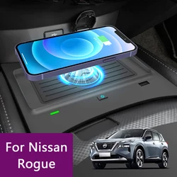 for Nissan Rogue T32 2014 2015 2016 2017 2018 2019 2020 Car Wireless Charging Pad 15W Qi Car Mobile Phone Charger Accessories