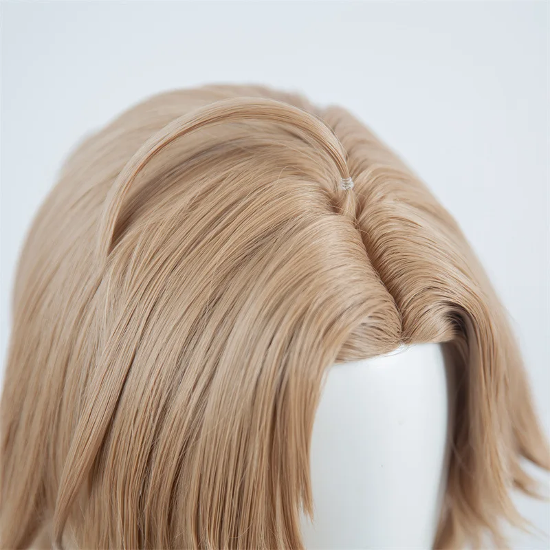 Bhāo Huài Xīng Qióng TiPeruca de cosplay Dào Yyn Qīng, couro cabeludo humano realista, clipe de boca de tigre, acessório de cosplay de rabo de cavalo