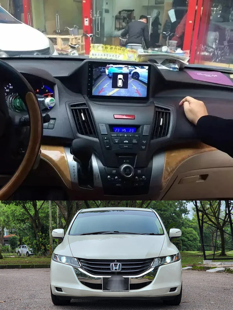 For Honda 2009-2014 Odyssey 9 10.1inch 2 Din car dvd fascia multimedia MP5 video Audio stereo panel frame cable Harness Canbus